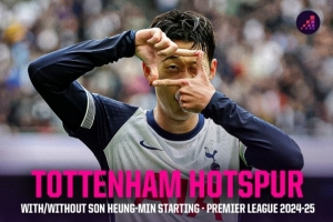 上賽季英超孫興慜之于熱刺：首發(fā)勝率41.7%，替補&缺陣勝率僅7.1%