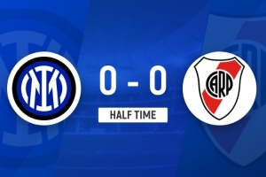 半場-國米暫0-0河床 國米半場0射正 按此比分河床將小組第三出局