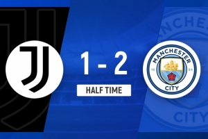 半場-曼城暫2-1尤文 多庫破門埃德森超巨失誤送禮卡盧盧離譜烏龍