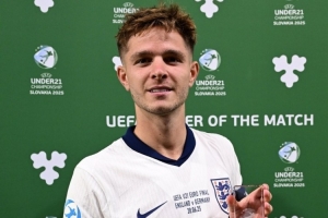 3-2擊敗德國奪冠！曼城小將麥卡蒂當選歐青賽決賽全場最佳球員