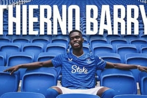 官方：埃弗頓從黃潛簽下22歲前鋒巴里，據(jù)悉費(fèi)用3500萬(wàn)歐+浮動(dòng)