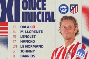 馬競(jìng)客戰(zhàn)阿拉維斯首發(fā)：小蜘蛛領(lǐng)銜，新援阿爾馬達(dá)、漢茨科在列