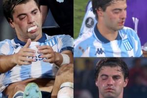 被打懵了！羅霍解放者杯不慎肘擊誤傷隊(duì)友，后者眼部腫了鼻子流血