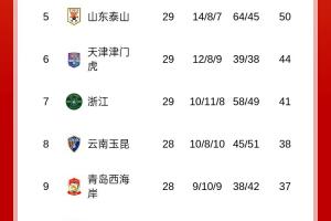 梅州先賽反超！中超積分榜：梅州、海牛積21分，相互戰(zhàn)績梅州占優(yōu)