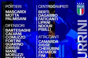 意大利U21名單：巴特薩基、皮西利、卡馬達、科萊奧肖在列
