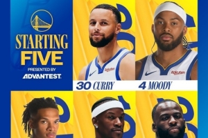 迎戰(zhàn)火箭！勇士今日首發(fā)：庫(kù)里、穆迪、理查德、巴特勒、追夢(mèng)