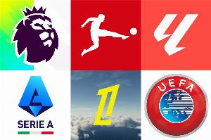 本賽季歐戰(zhàn)各聯(lián)賽勝場排名：英超27勝最多，德甲19勝次席