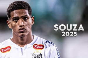 每體：巴薩有意巴西19歲左后衛(wèi)索薩，他們想利用桑托斯的債務(wù)壓價