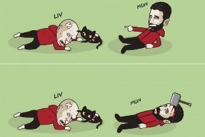 今日趣圖：聽說贏球又能進(jìn)前五？我就不贏，還是“曼8”適合我