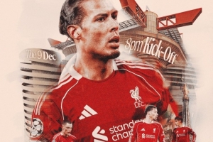 利物浦發(fā)布客戰(zhàn)國(guó)米海報(bào)：范戴克、維爾茨、?；倏顺鲧R