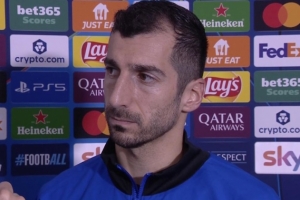 姆希塔良：比賽該平局結(jié)束，可惜裁判給了利物浦一個不存在的點球