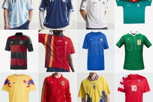 外媒：阿迪達斯將復刻德、阿、意、西等多國國家隊的經(jīng)典球衣