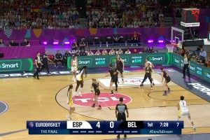 大逆轉(zhuǎn)！女籃歐洲杯決賽西班牙女籃65-67比利時女籃 集錦