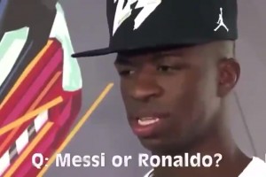 維尼修斯早期采訪：偶像是內(nèi)馬爾，相較C羅更喜歡梅西！