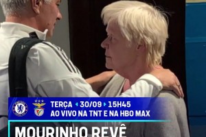 穆帥重返斯坦福橋，與一位在切爾西工作了48年的員工擁抱致意